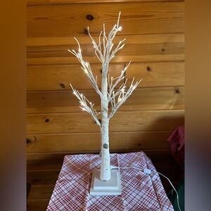 LED Lighted Birch Tree Decoration